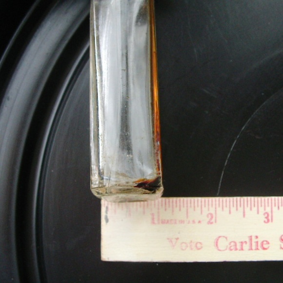 Vintage Small Glass Bottle with Lid - Picture 3 of 5